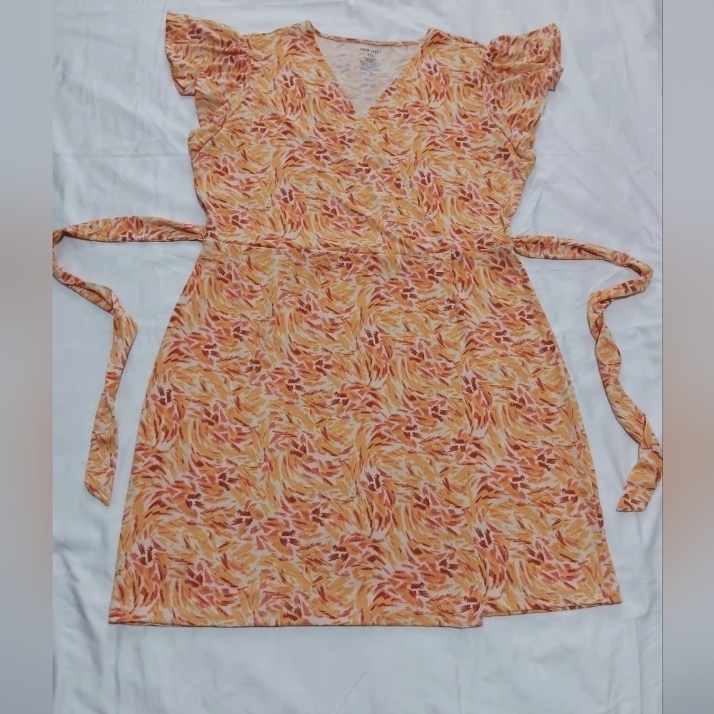 Nine West yellow Wrap dress size XXL